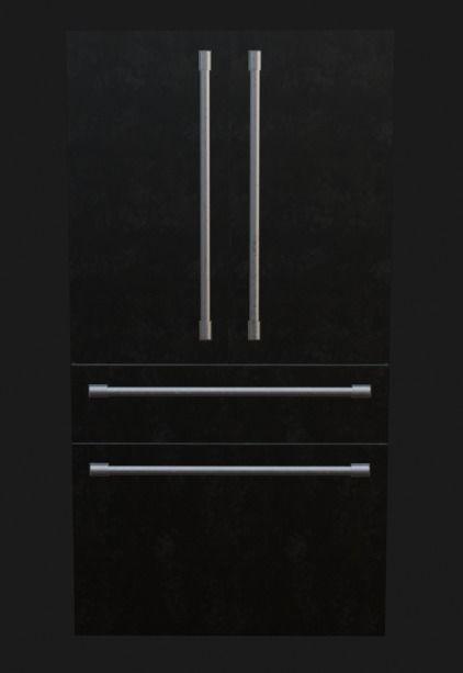 Semi-Realistic Frigde Low-poly 3D model_1