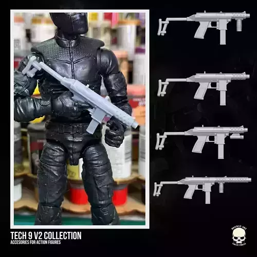 Tech 9 v2 Collection 3D printable files for Action Figures