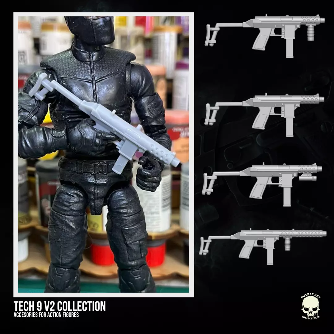 Tech 9 v2 Collection 3D printable files for Action Figures 3D print model_0