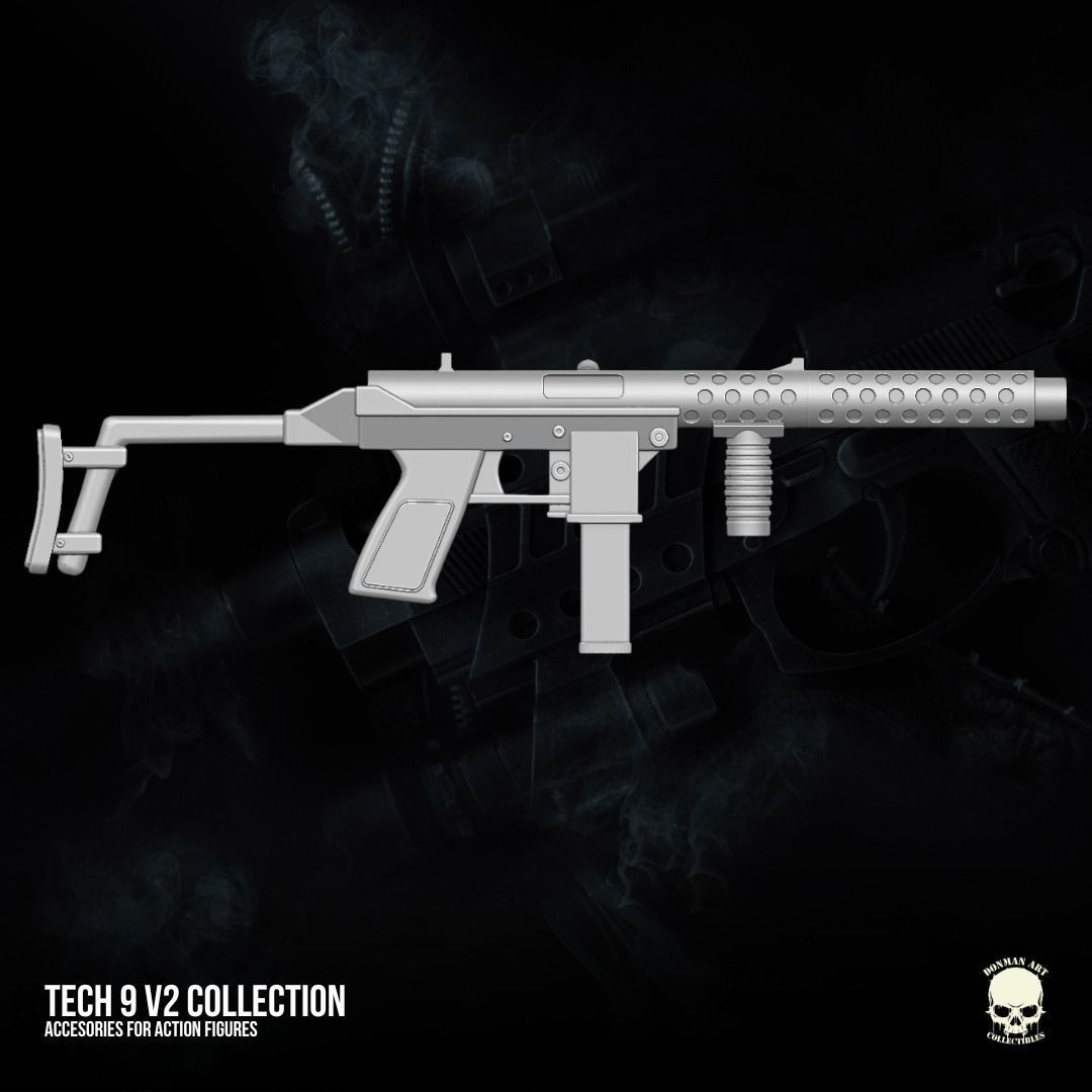 Tech 9 v2 Collection 3D printable files for Action Figures 3D print model_21
