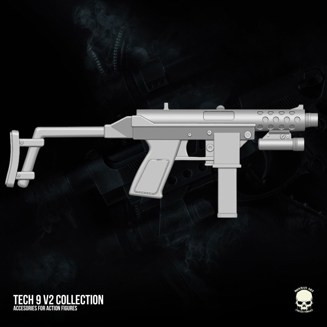Tech 9 v2 Collection 3D printable files for Action Figures 3D print model_20