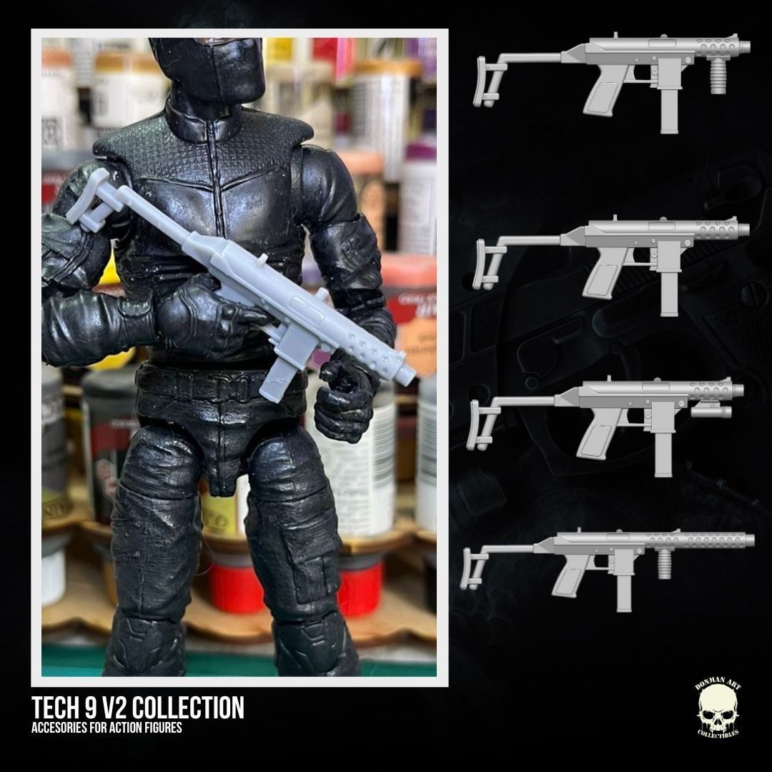 Tech 9 v2 Collection 3D printable files for Action Figures 3D print model_6