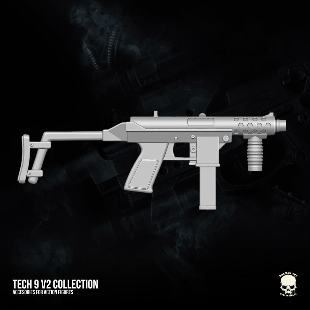 Tech 9 v2 Collection 3D printable files for Action Figures 3D print model_16