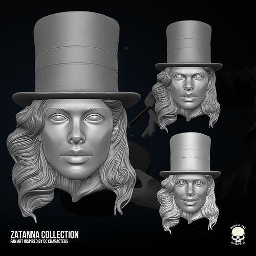 Zatanna DC Fan Art 3D printable File For Action Figures 3D print model