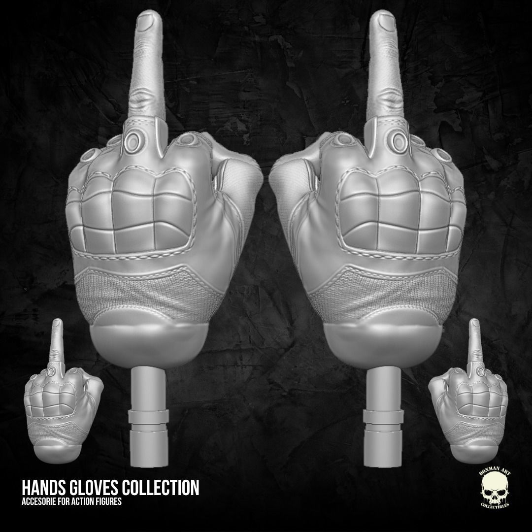 Hand Collection V2 3D printable files for Action Figures 3D print model_19