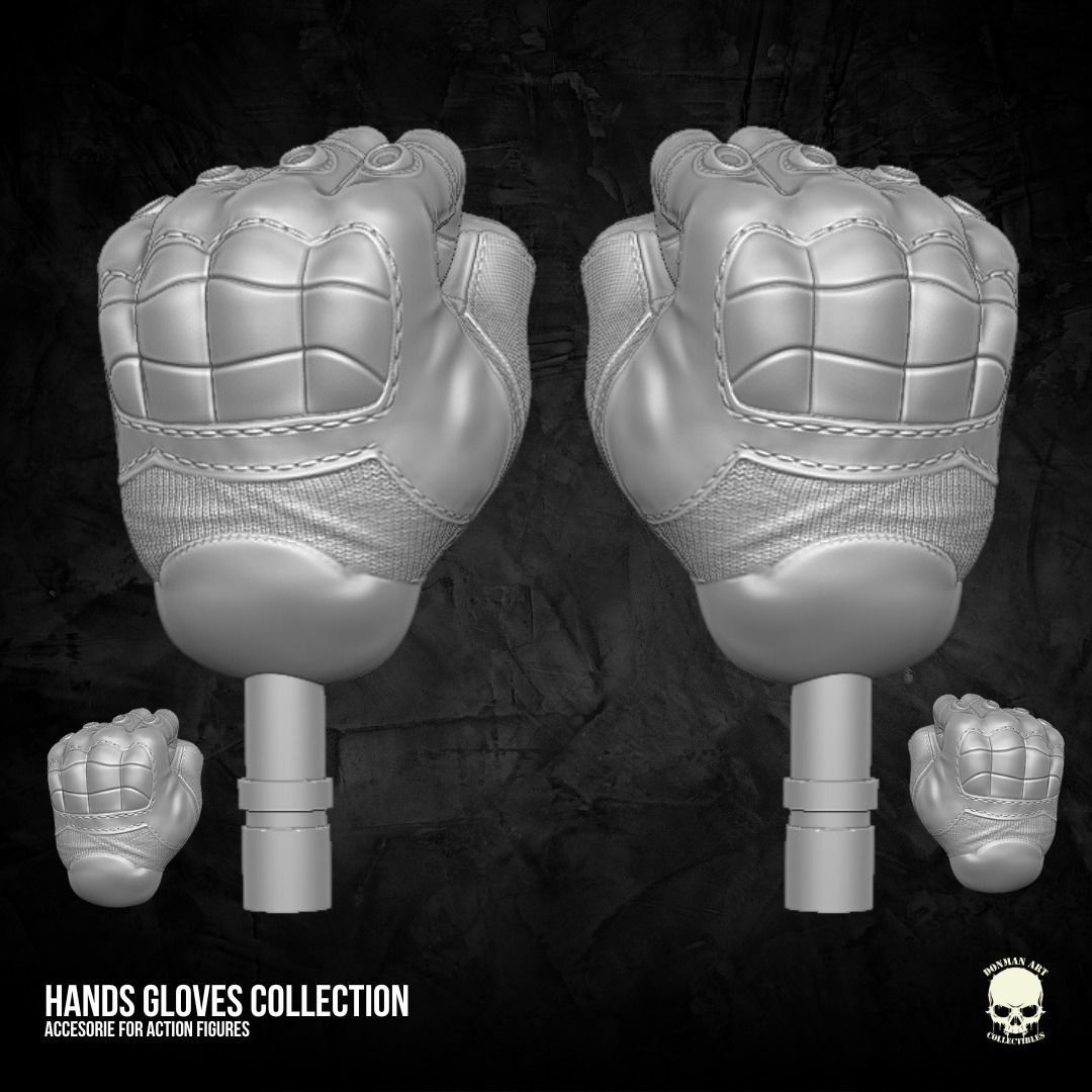 Hand Collection V2 3D printable files for Action Figures 3D print model_18