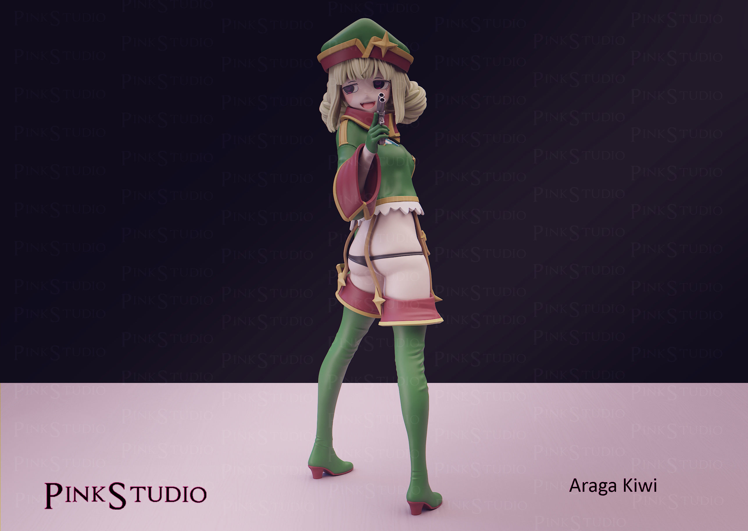 Gushing over Magical Girls - Araga kiwi 3D print model_8