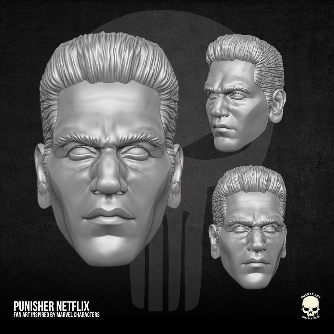 Punisher Netflix 3D printable File For Action Figures 3D print model_11