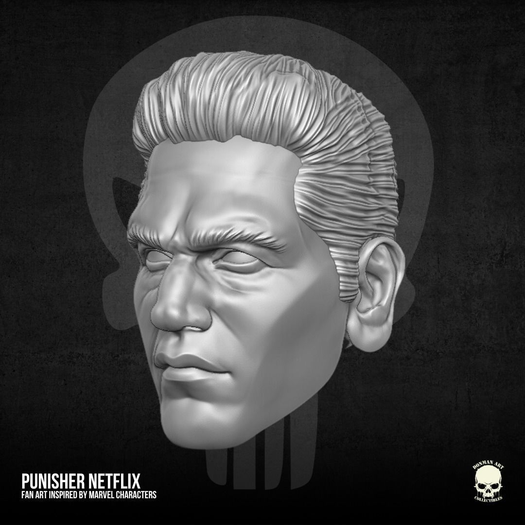Punisher Netflix 3D printable File For Action Figures 3D print model_6
