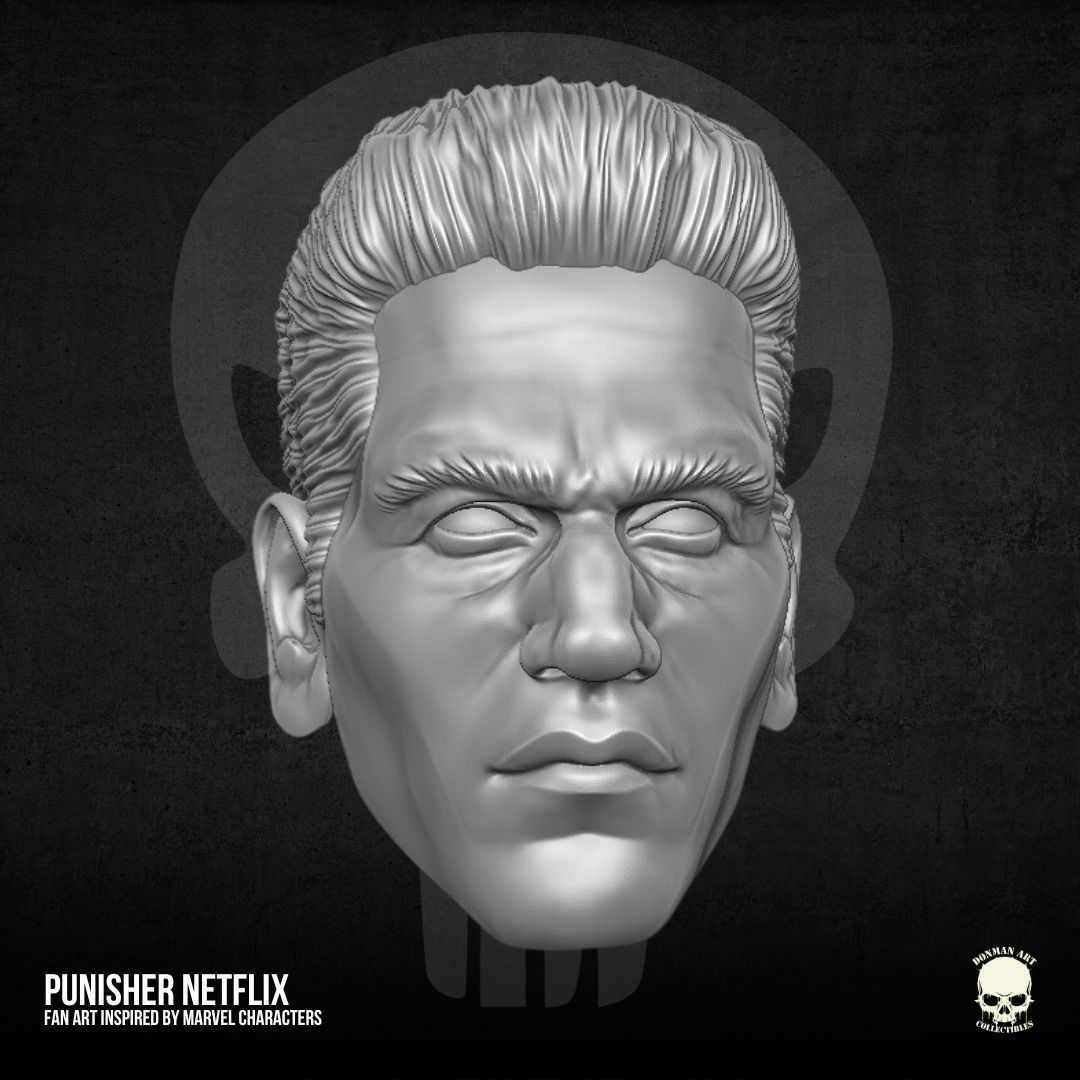 Punisher Netflix 3D printable File For Action Figures 3D print model_10