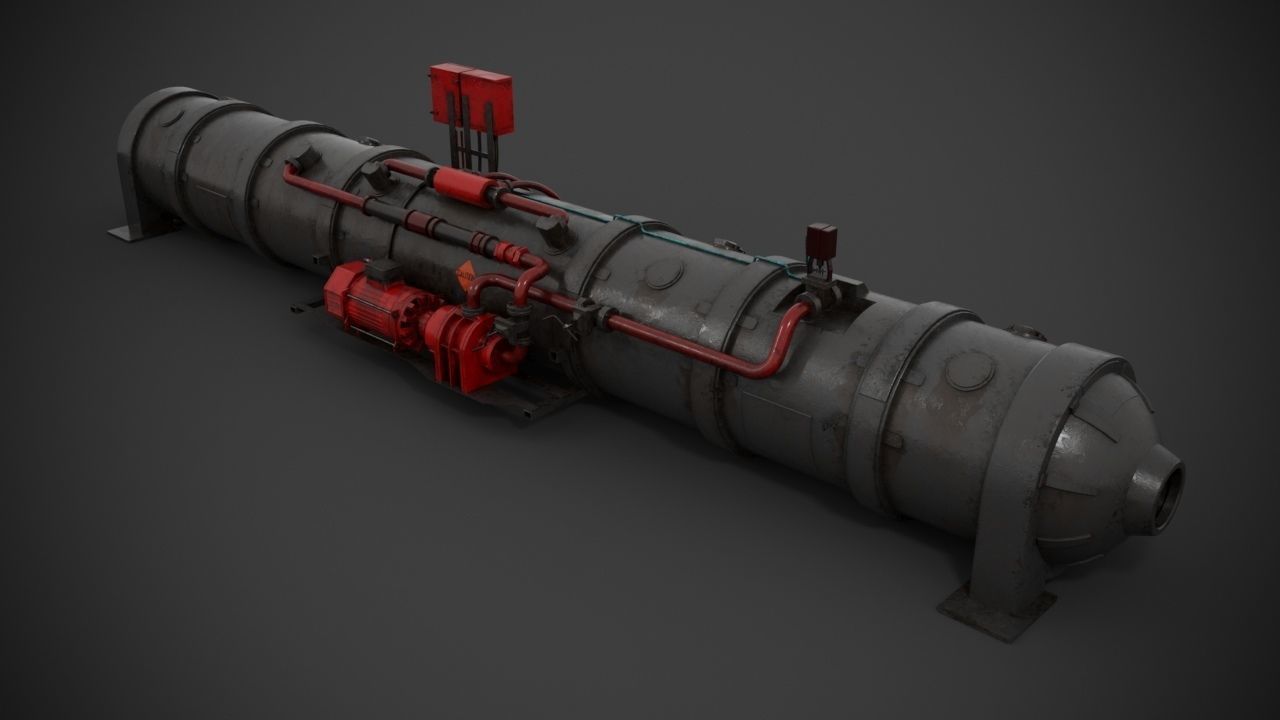 Machinery device 3D model_7