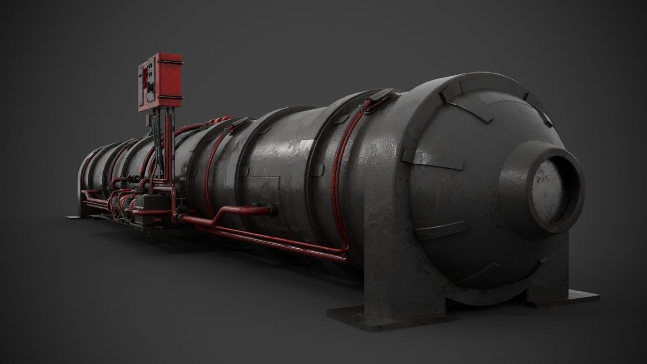 Machinery device 3D model_4