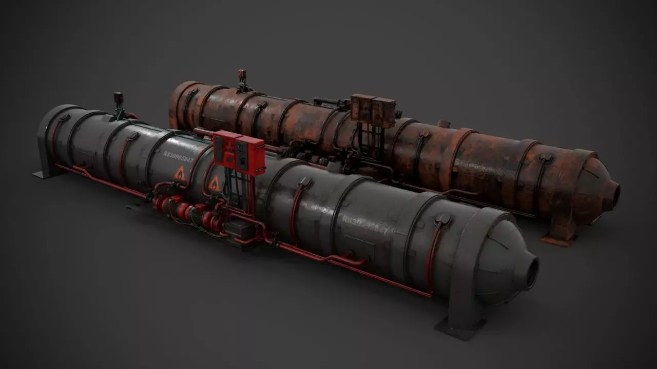 Machinery device 3D model_0