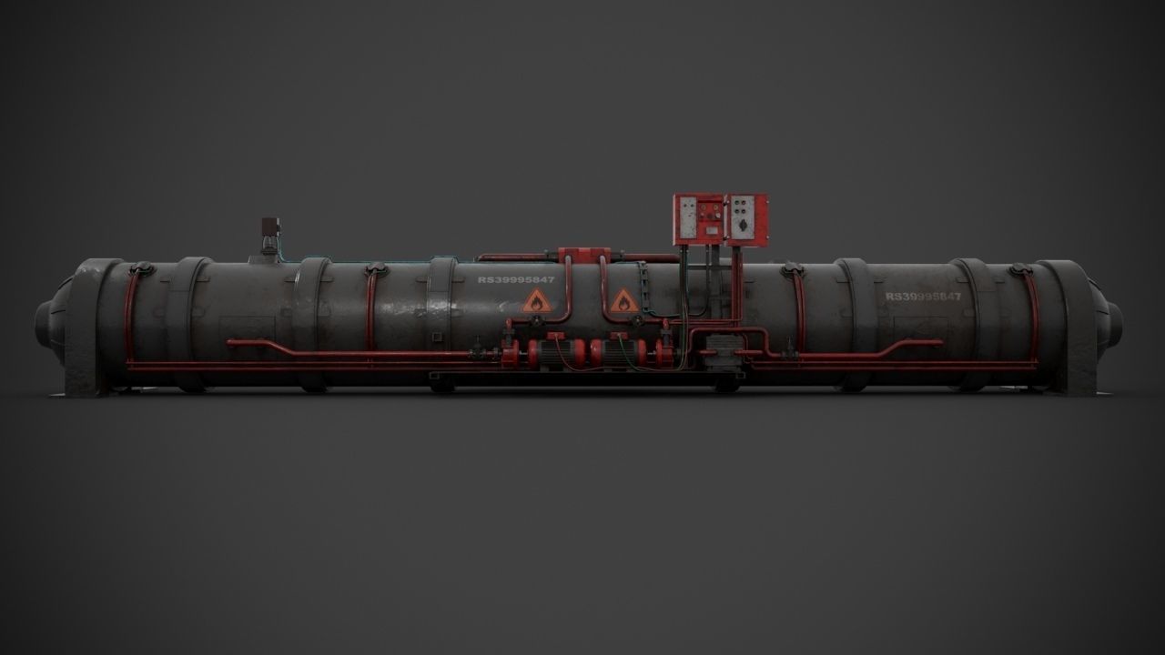 Machinery device 3D model_8