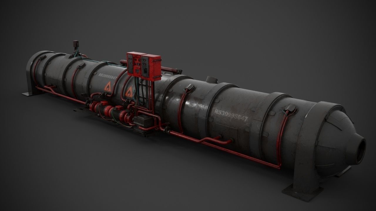 Machinery device 3D model_3