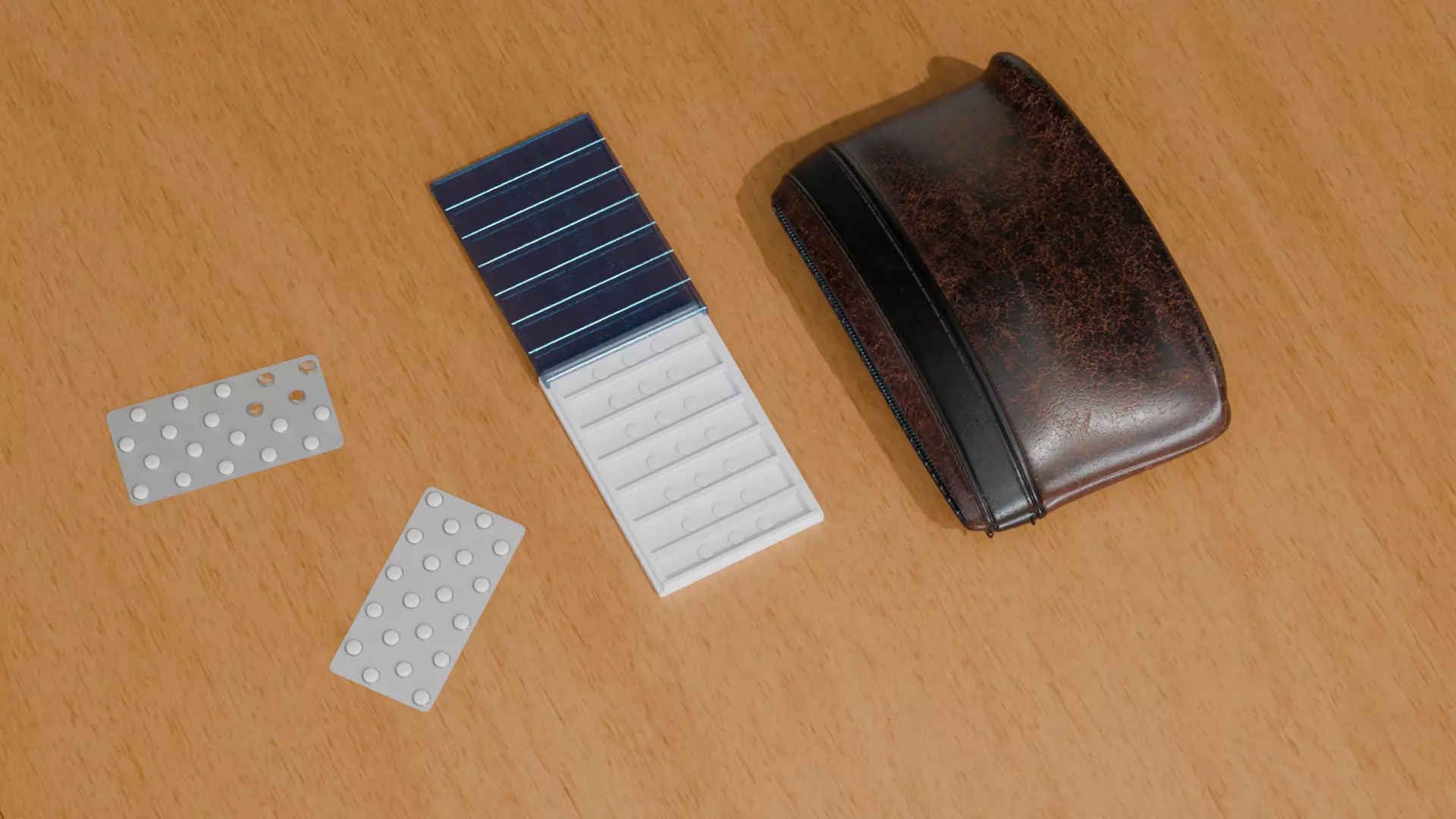 Pastillero Semanal Portable 3D print model