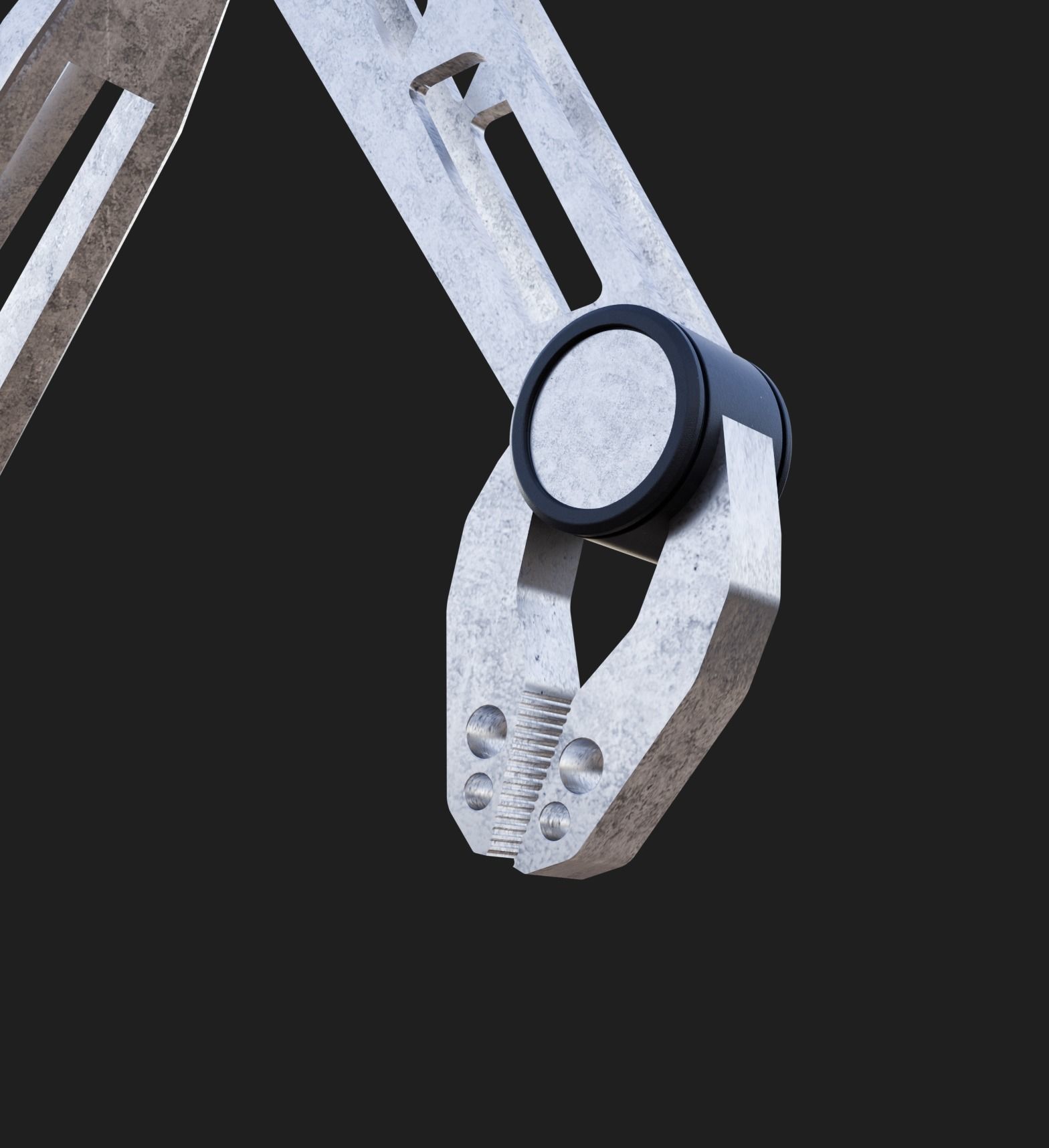 Industrial Robotic Arm 3D model_11