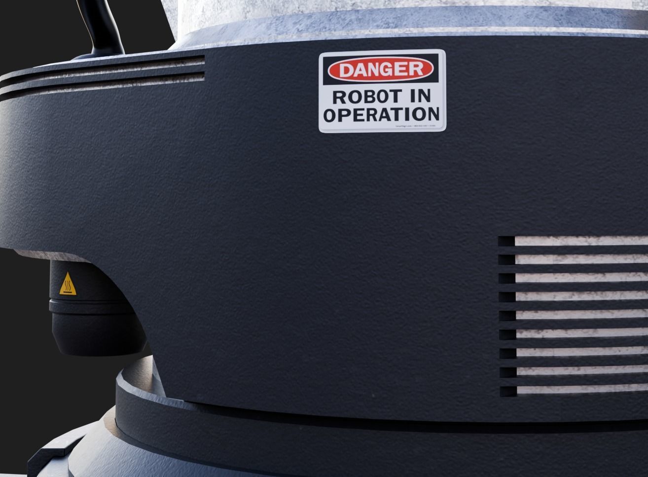 Industrial Robotic Arm 3D model_2