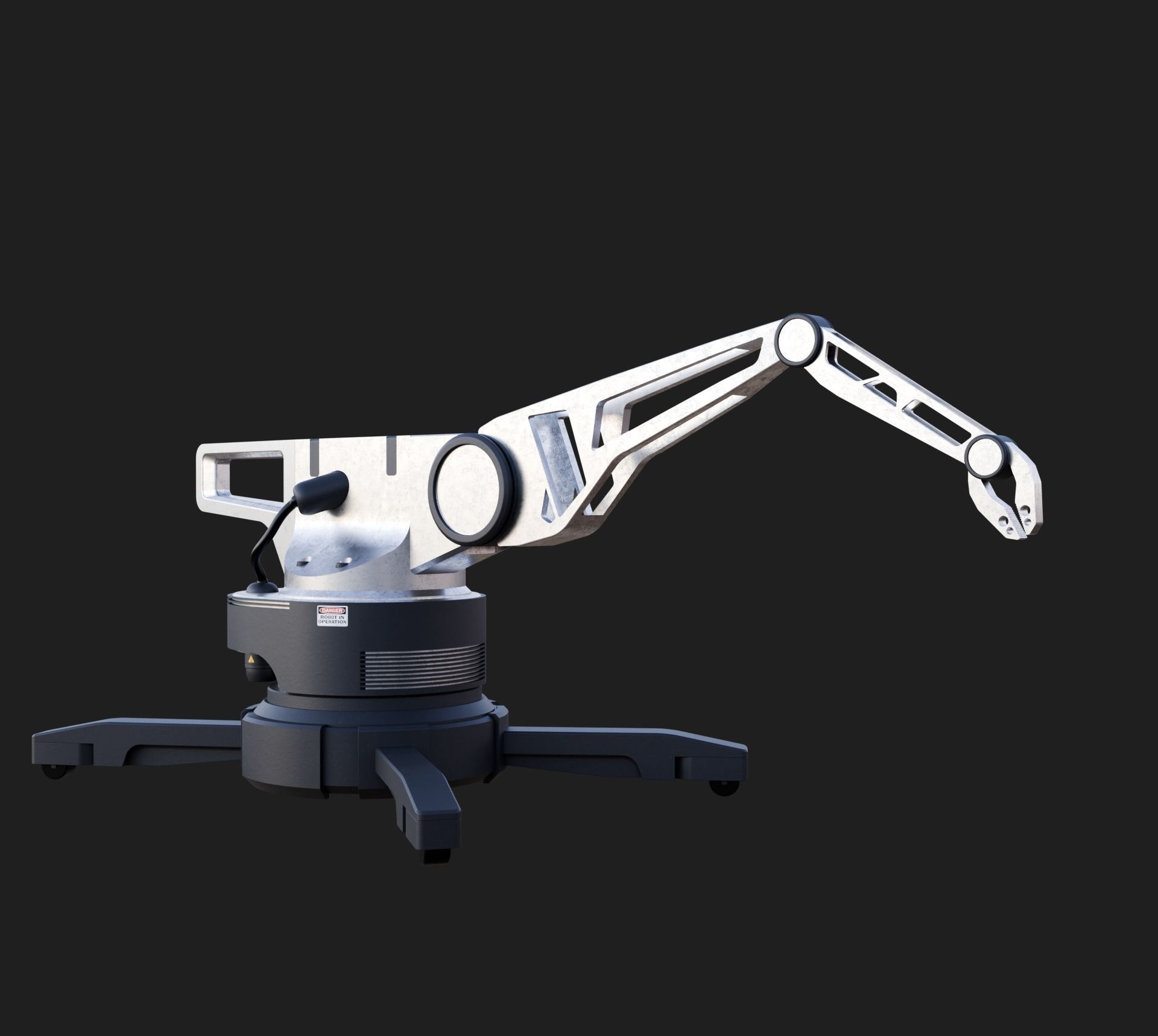 Industrial Robotic Arm 3D model_1