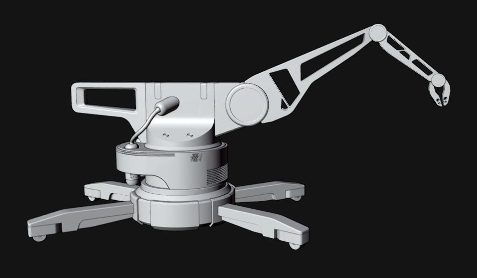 Industrial Robotic Arm 3D model_14