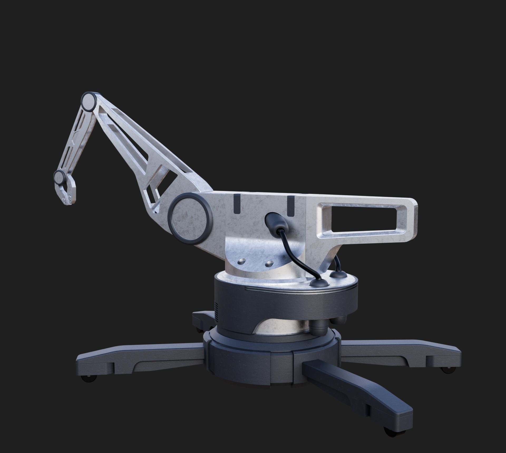 Industrial Robotic Arm 3D model_8