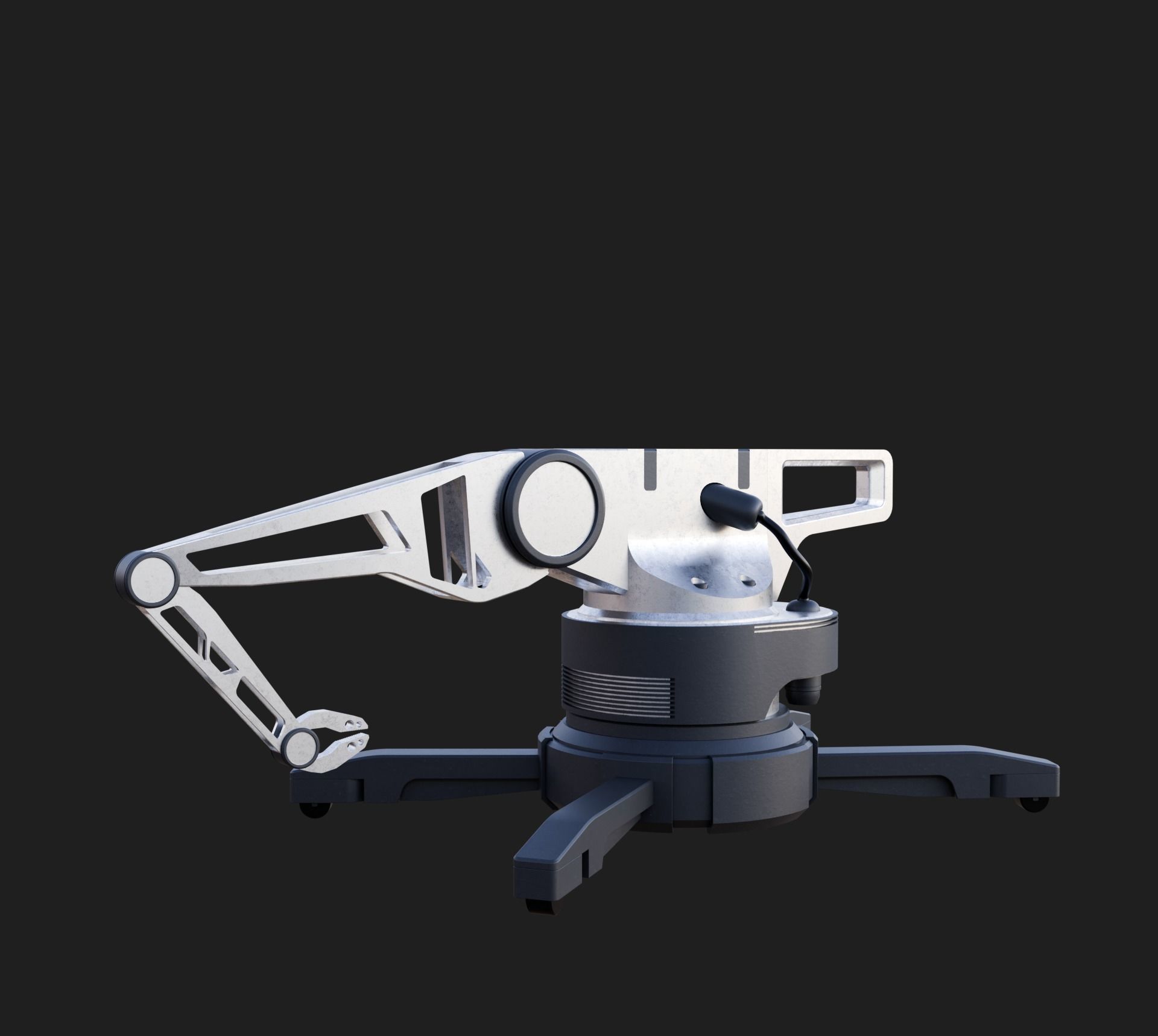 Industrial Robotic Arm 3D model_6