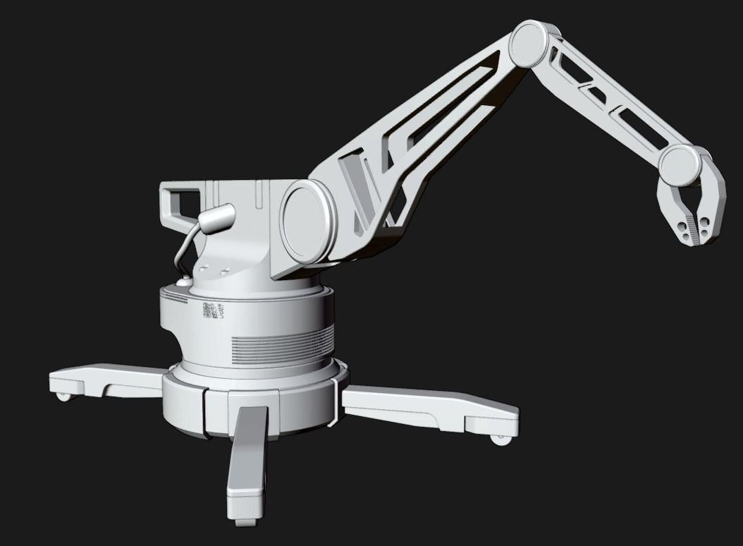 Industrial Robotic Arm 3D model_15
