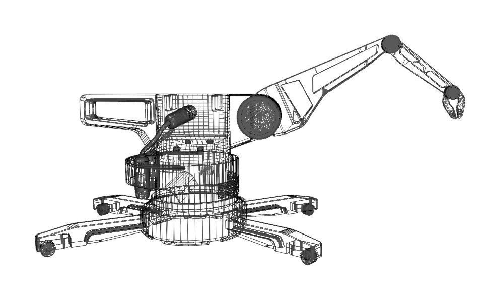 Industrial Robotic Arm 3D model_17