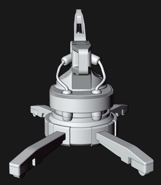 Industrial Robotic Arm 3D model_19