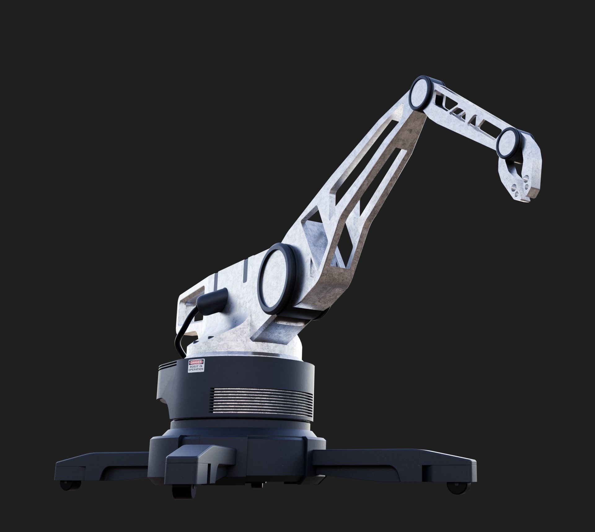 Industrial Robotic Arm 3D model_12