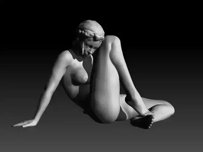 Jennyrose Nude Female figurine for 3D printing
