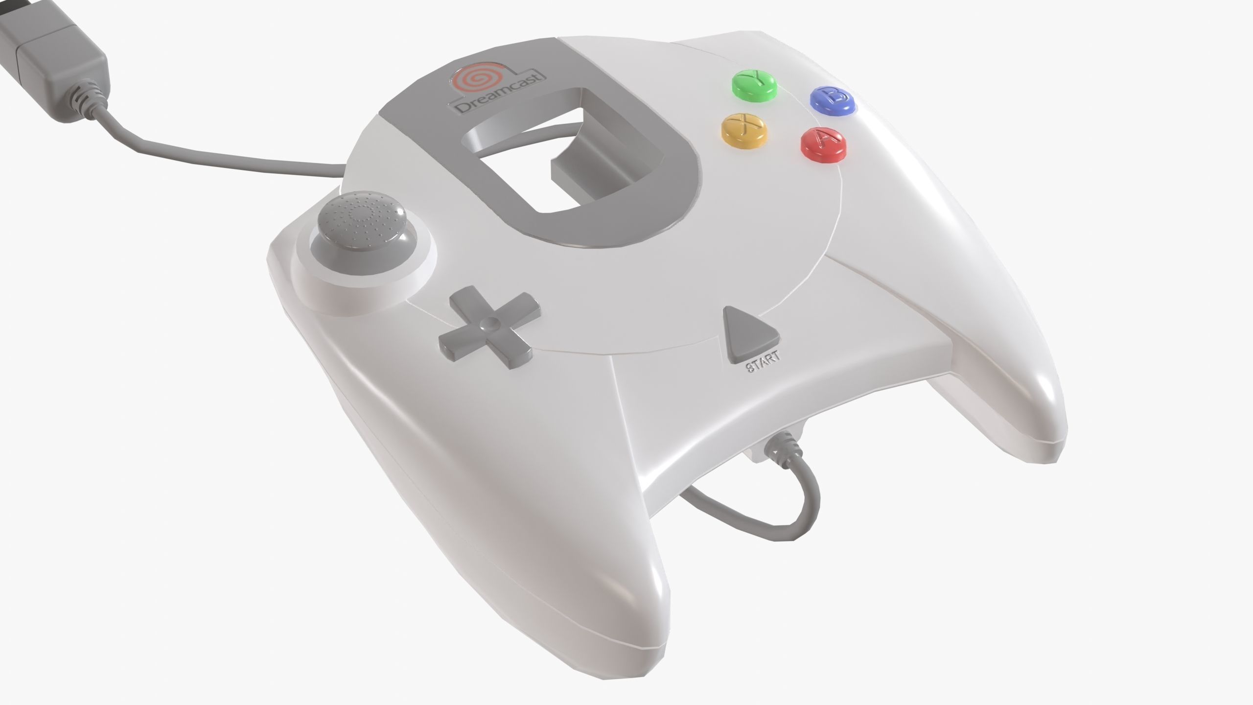 Sega Dreamcast Low-poly 3D model_12