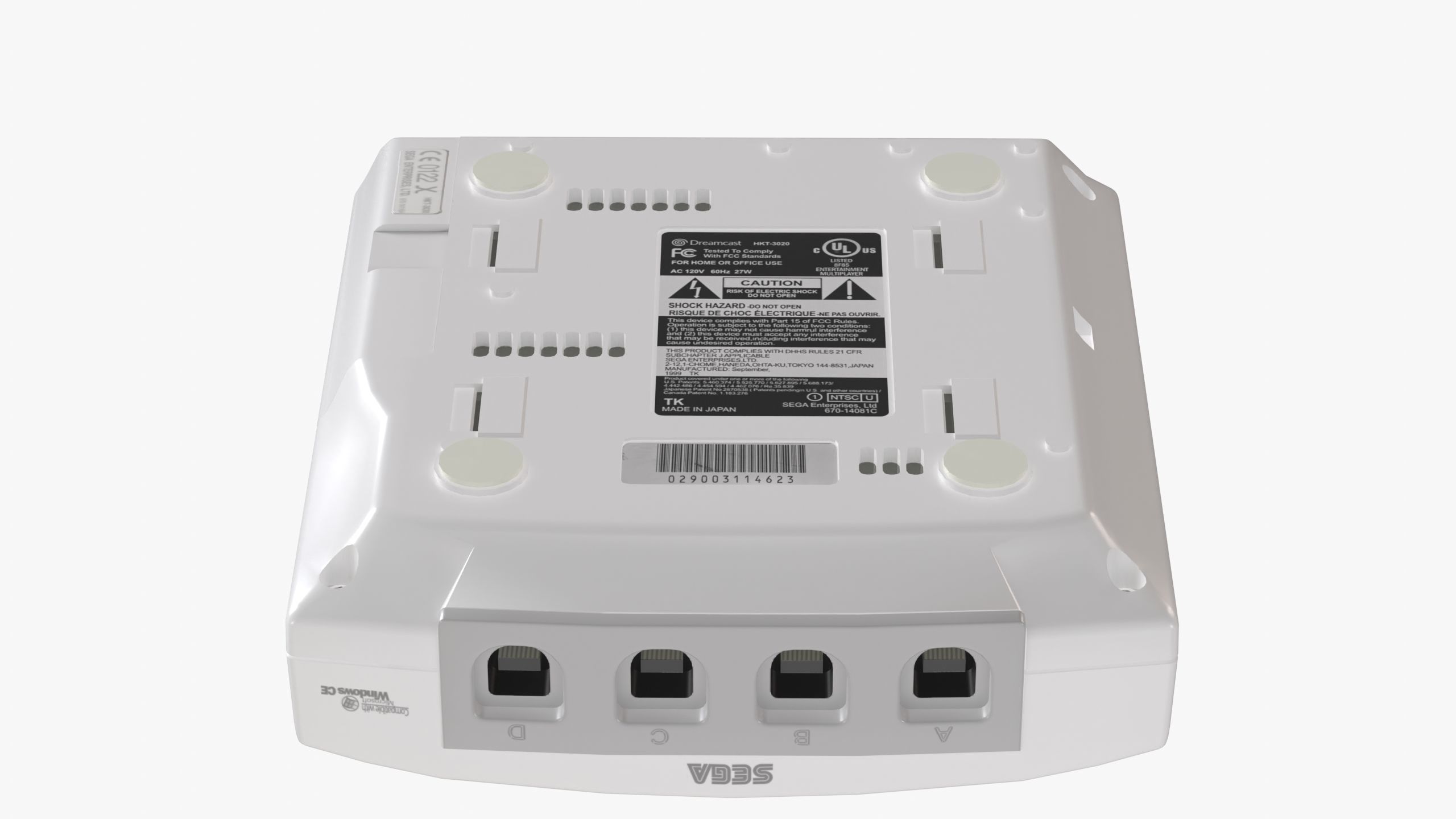 Sega Dreamcast Low-poly 3D model_9