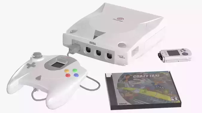 Sega Dreamcast Low-poly 3D model