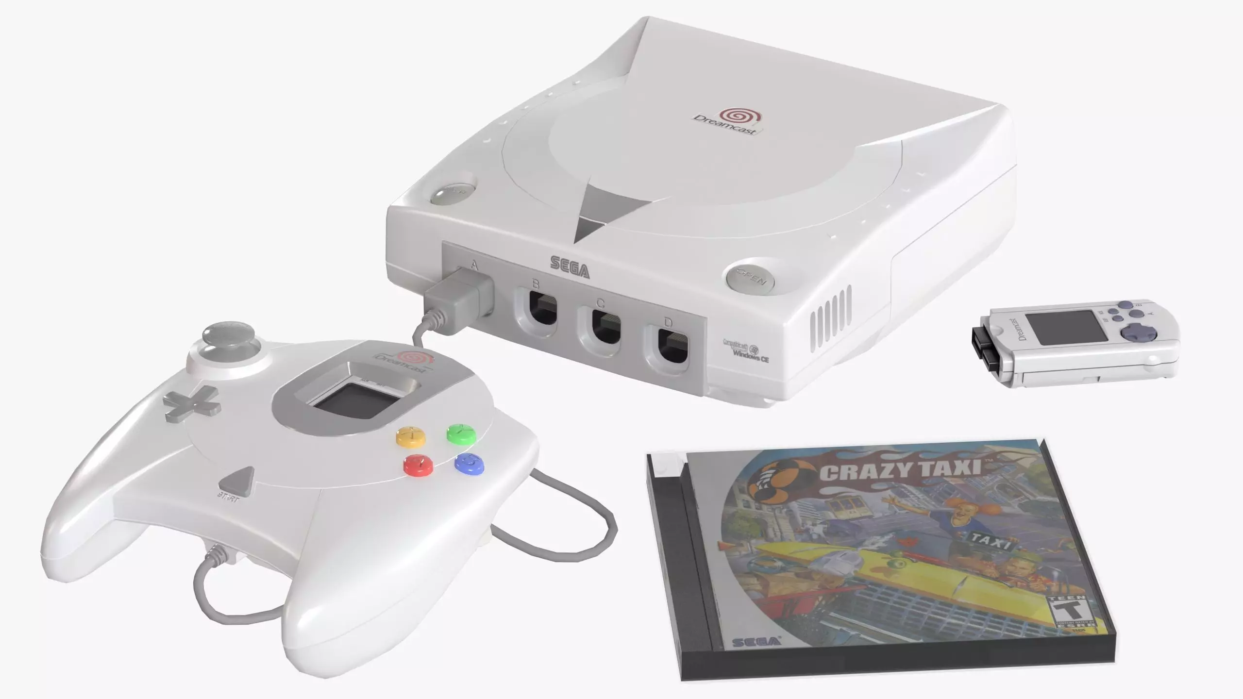 Sega Dreamcast Low-poly 3D model_0