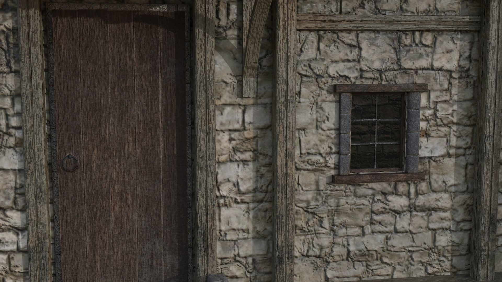 Medieval house  3D model_4