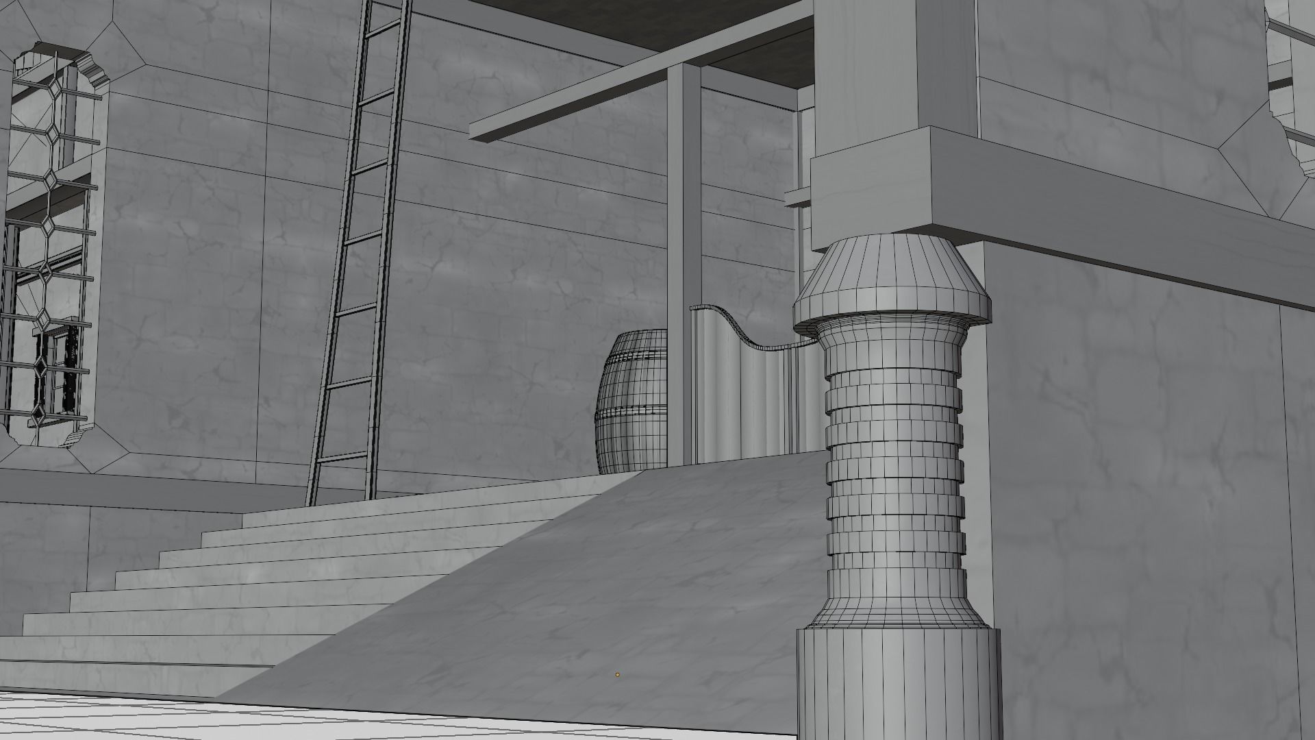 Medieval house  3D model_27