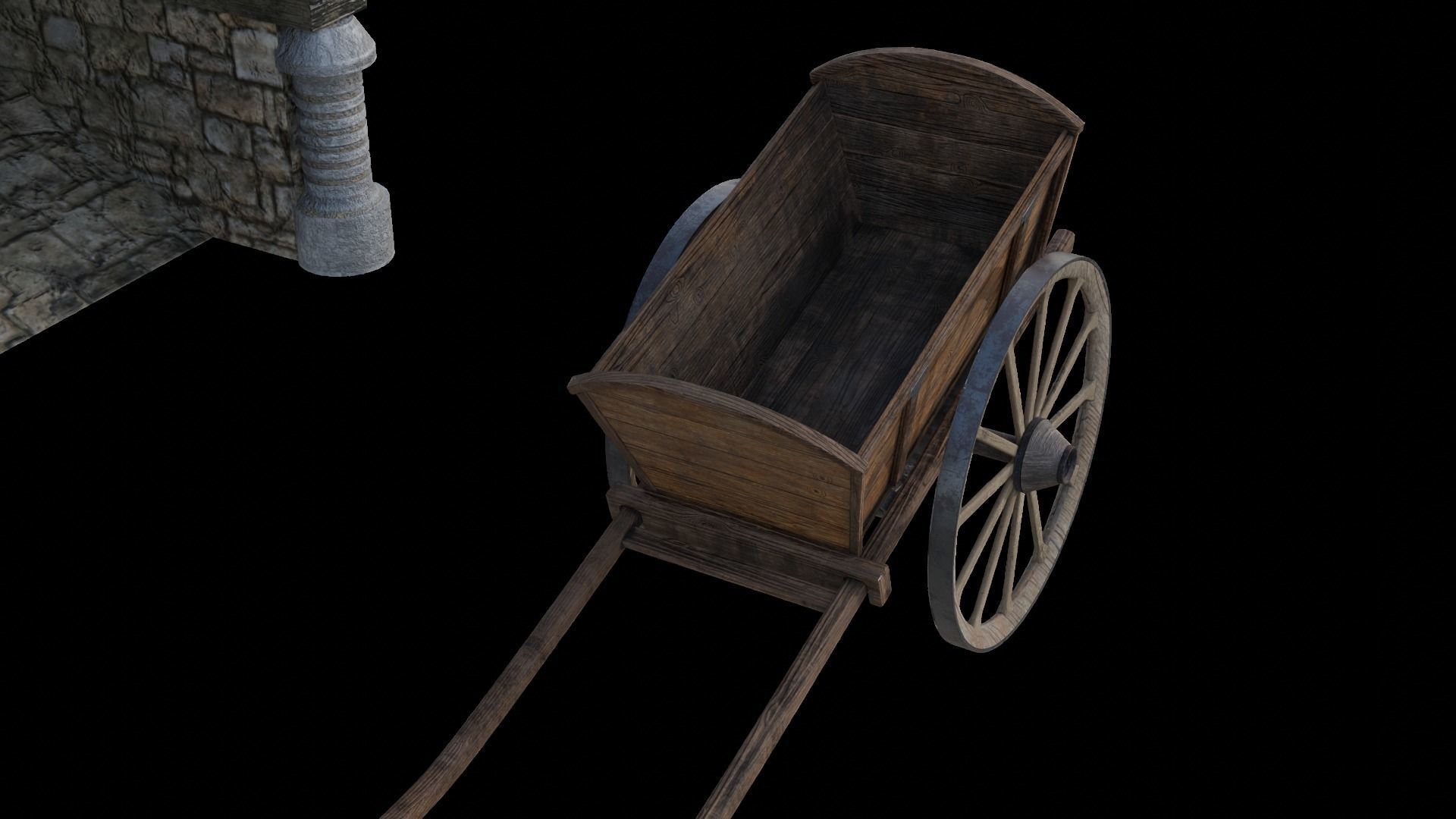 Medieval house  3D model_11