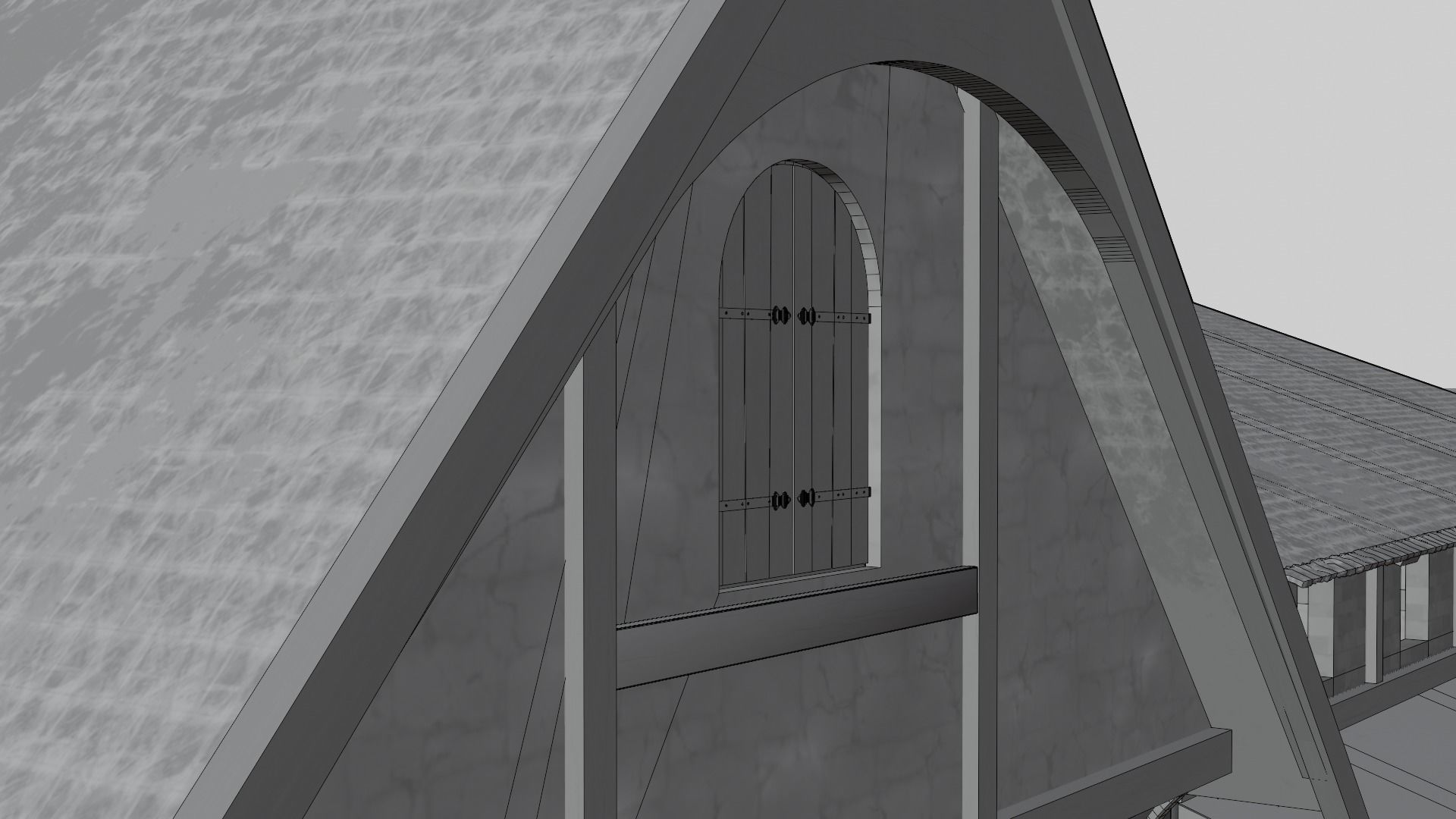 Medieval house  3D model_15