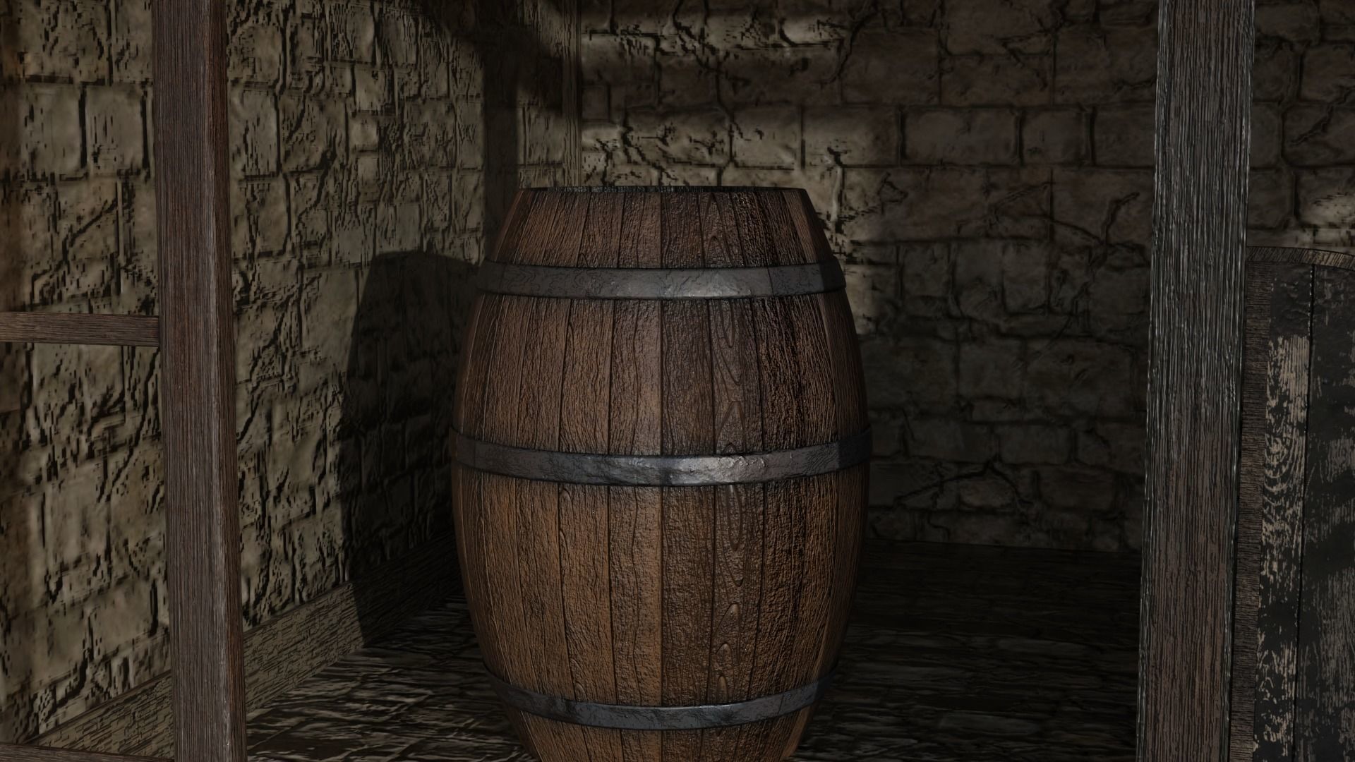 Medieval house  3D model_10