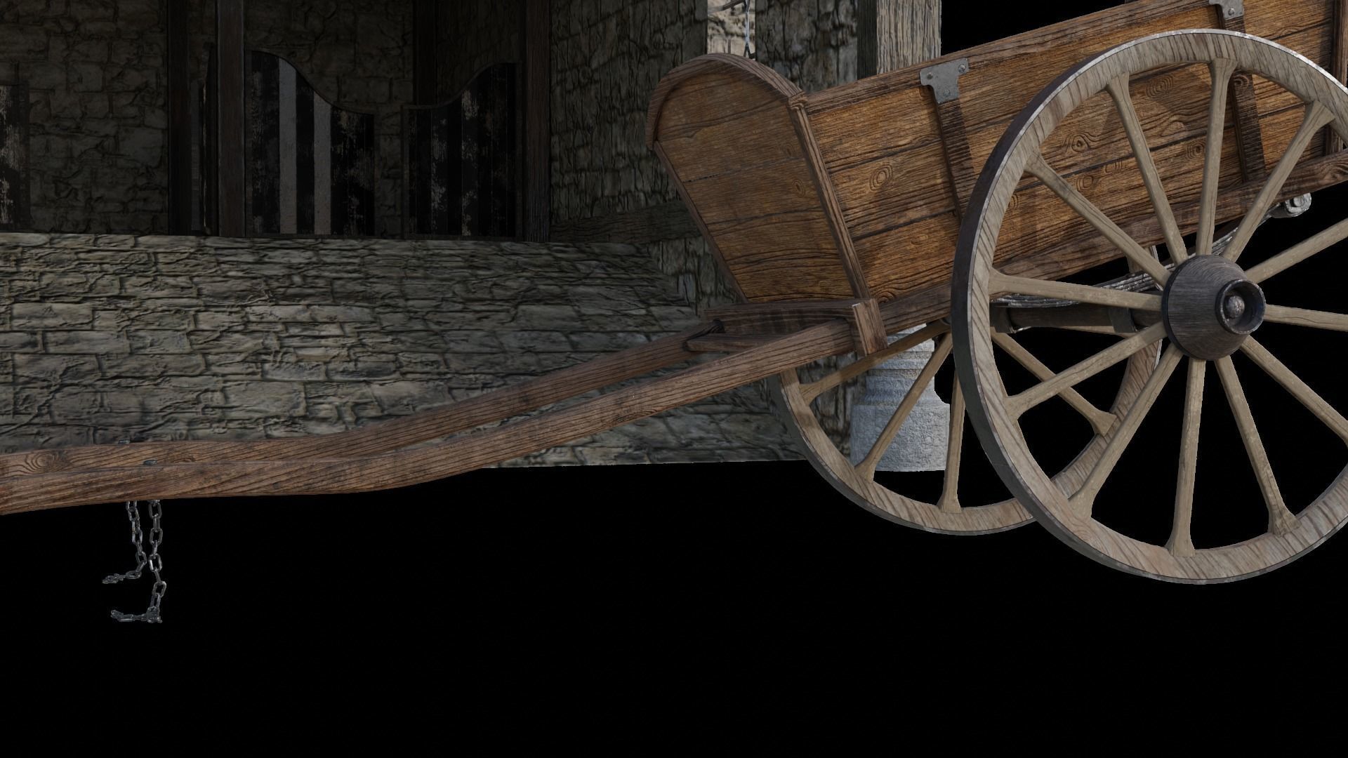 Medieval house  3D model_8