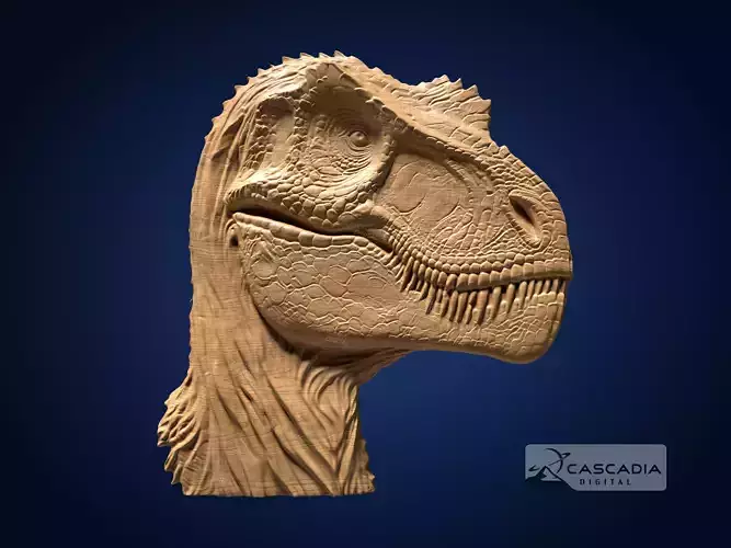 Trex - CNC Router Carving Casting dinosaur dino