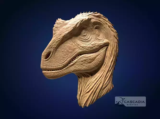 Raptor - CNC Router Carving Casting dinosaur dino