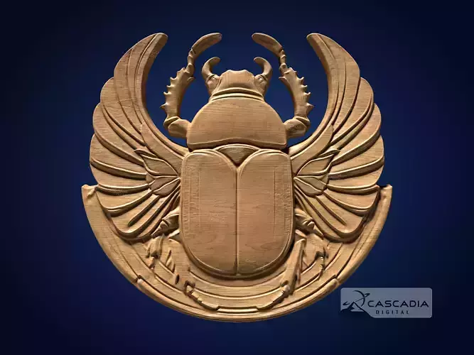 Scarab Egyptian - CNC Router Carving Casting animal