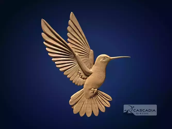 Hummingbird - CNC Router Carving Casting animal nature