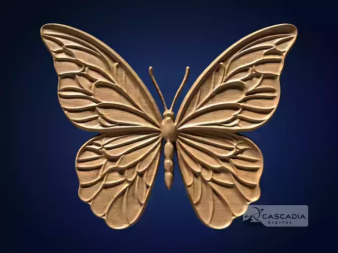 Butterfly - CNC Router Carving Casting insect