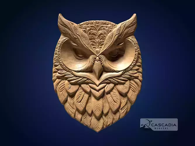 Owl - CNC Router Carving Casting animal wildlife