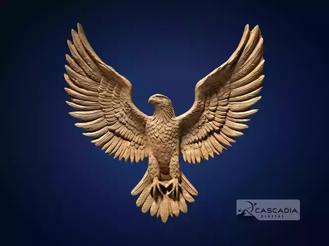 Eagle - CNC Router Carving Casting animal patriot