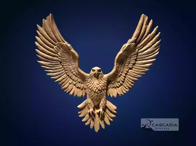 Eagle In Flight - CNC Router Carving Casting animal