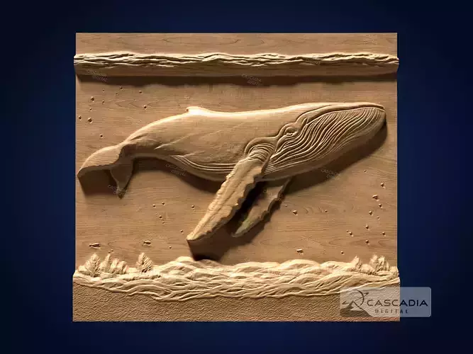Blue Whale - CNC Router Carving Casting animal wildlife